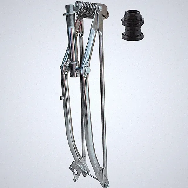 1 inch Threaded Bicycle Fork 26" Springer Bike Fork & Headset Combo - Disc Brake