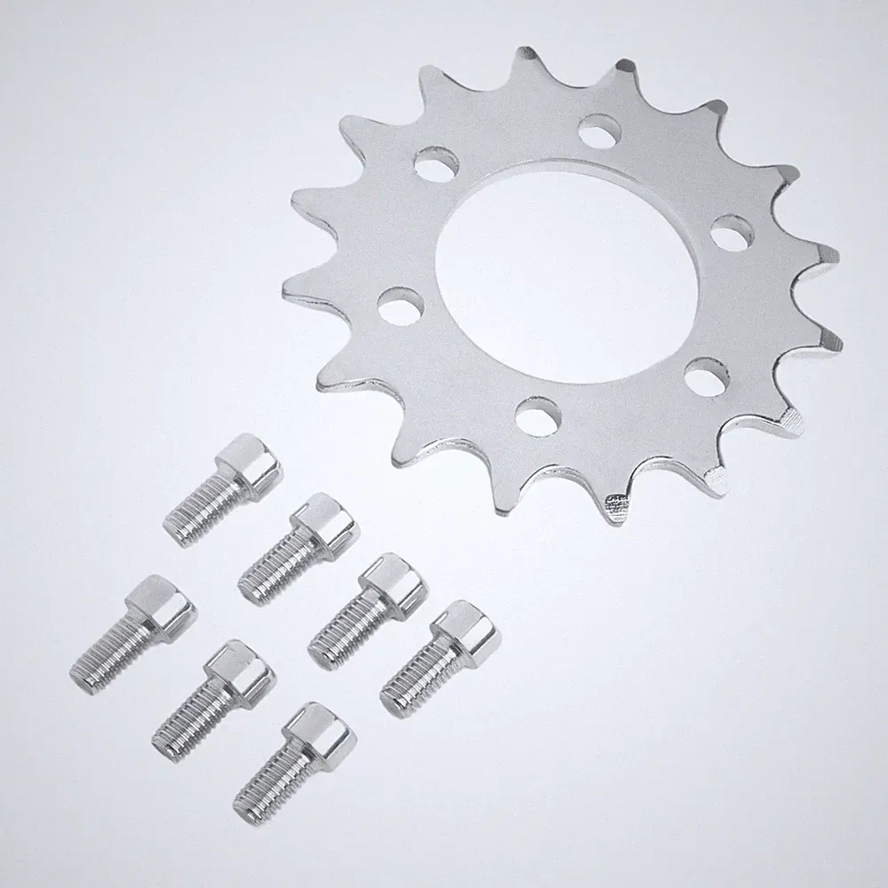 16 Teeth Fixed Gear Disc Brake Mount Bolt for 44mm For Bicycle Chain Wheel