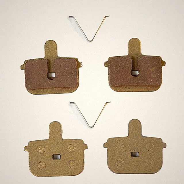 2 Pairs of Semi Metallic Bike Disc Brake Pads Compatible with Shimano SRAM MTB