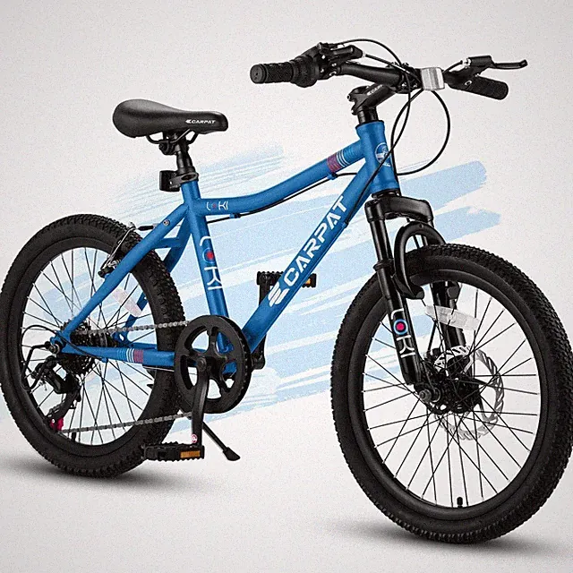 20" Kids' Bike,Boys Girls Mountain Bike Front Suspension Disc Brake Rear V-Brake