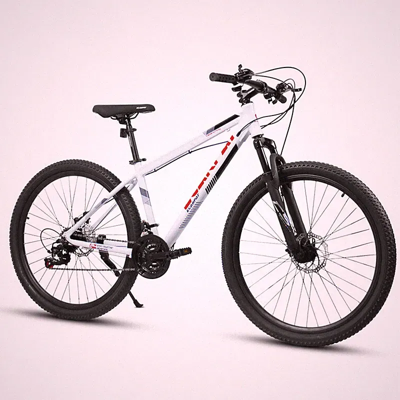 27" Mountain Bike 21 Speed Suspension Fork Aluminum Frame Disc Brake Bicycle