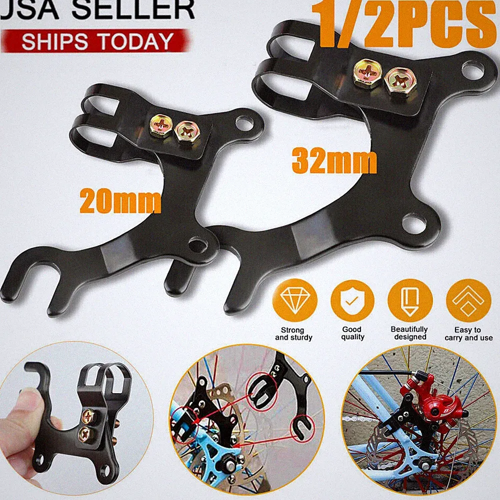 2Pc Bike Frame Conversion Bicycle Disc Brake Adaptor Bracket MTB Mountain Holder