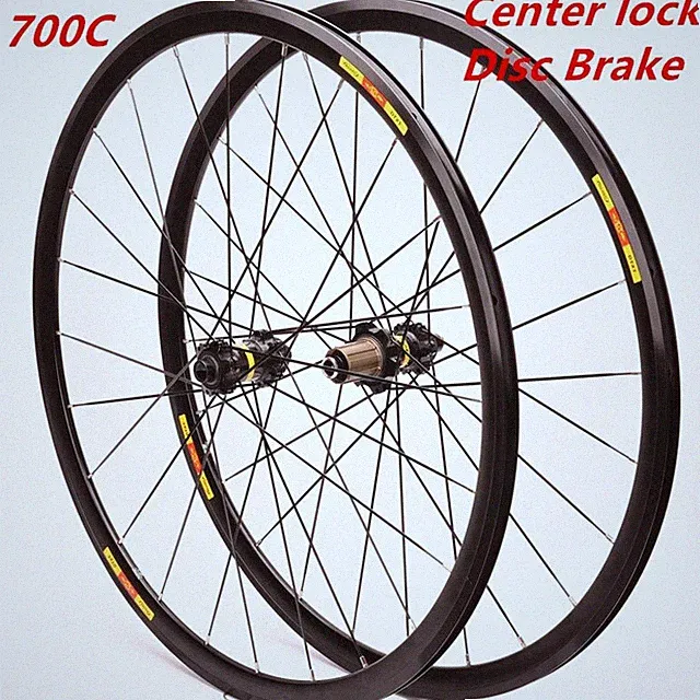 700C 30mm Bicycle Wheelset Thru Axle Quick Remove Disc Brakes Road Bike Wheels