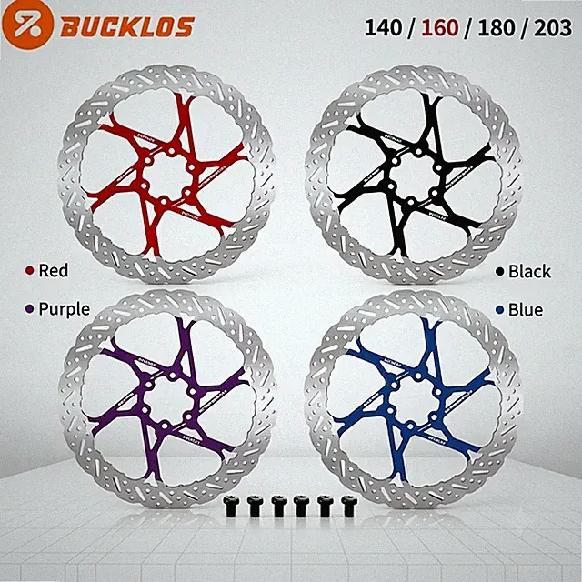 Bicycle Disc Brake Rotor Hydraulic 140/160/180/203mm MTB/BMX Bike Aluminum US