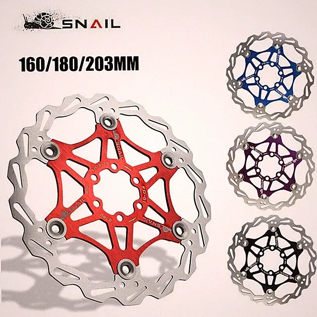 Bicycle Disc Brake Rotor MTB Bike Floating Rotors Heat Dissipation 160/180/203mm