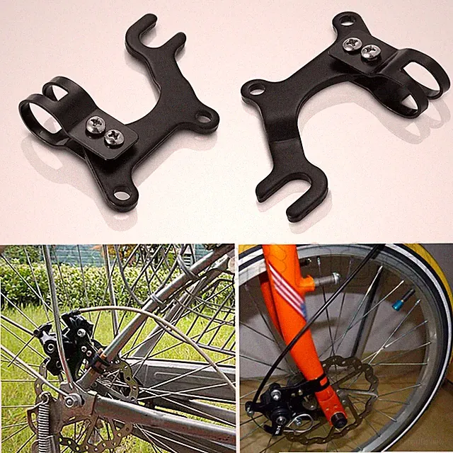 Bike Disc Brake Bracket Adapter Mountain Bicycle Frame Conversion Holder Kit
