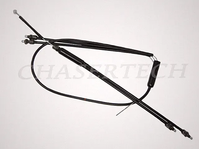 BMX Gyro Rotor Brake Cable / Housing Black Single Upper + Single Lower Set