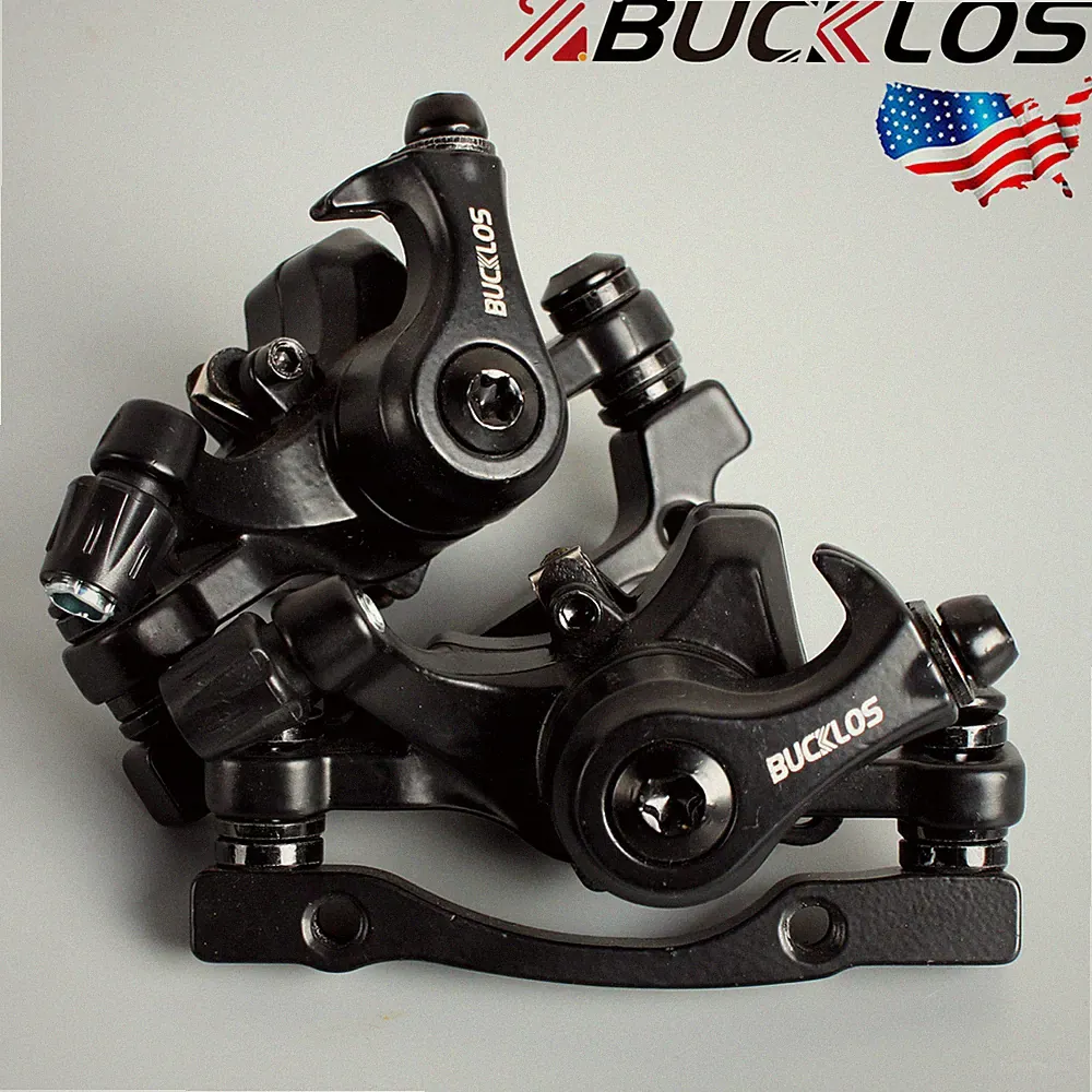 BUCKLOS Mechanical Disc Brake Caliper Front Rear IS/PM 160 MTB/BMX Bicycle Part
