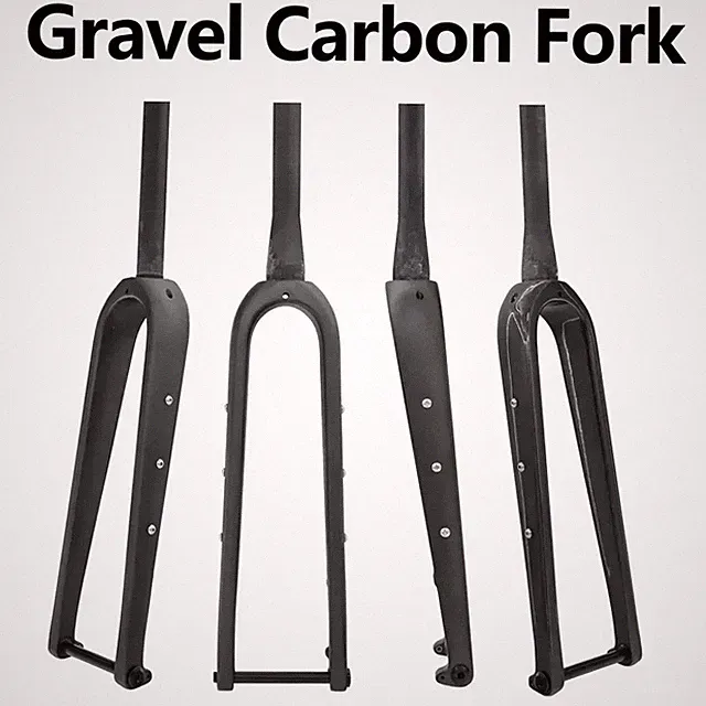 Carbon Gravel Road Cyclocross Bicycle Hard Fork 700C Disc Brake Bike Rigid Forks
