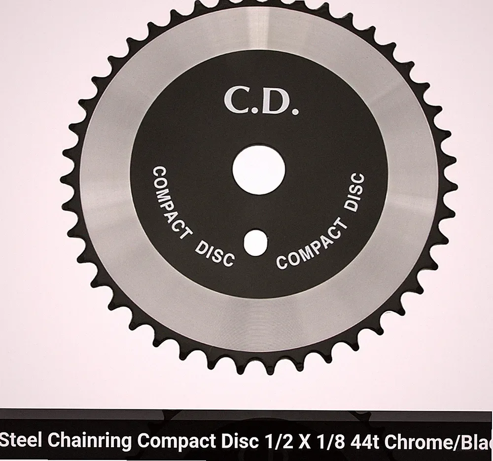 COMPACT DISC BMX BICYCLE SPROCKET 44 TOOTH, CRUISERS, SINGLE SPEED BIKES
