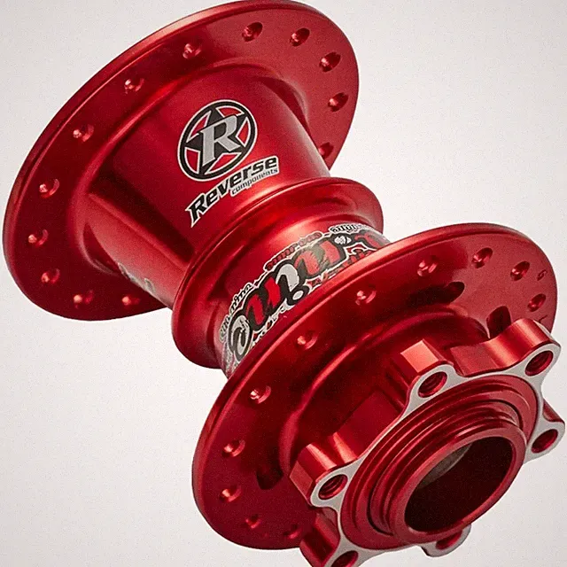 Evo-9 MTB Front Disc Hub 32H Multi Use Red With Adapter Base 933000516
