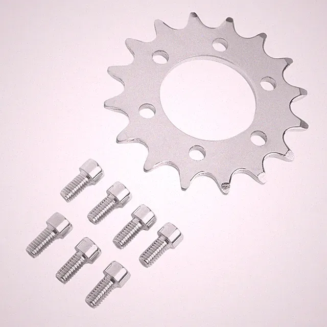 Heavy Duty 16T Steel Fixed Gear Sprocket for Bicycle Disc Brake System