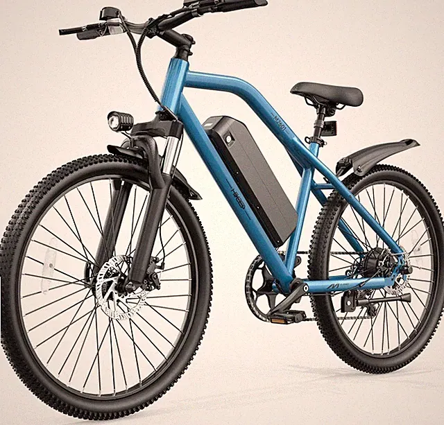 Hikeep 750W Peak Commuter Bike 26" Electric Bike 48V 7.8Ah for Adults Ebike