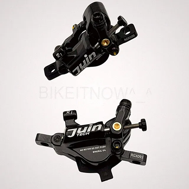 JUIN R1 Cable Hybrid Hydraulic Road/CX Bike Disc Brake set + 160mm rotor Black