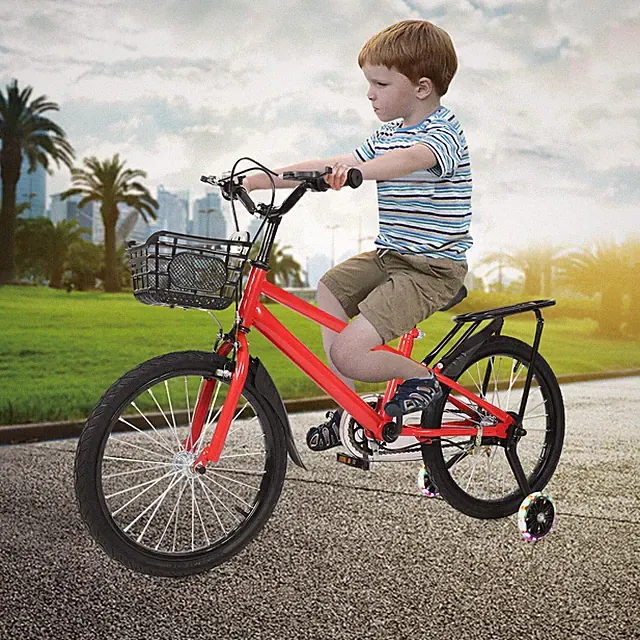 Kids Bicycle with Training Wheels for Ages 6-8 - Durable & Comfortable