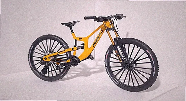 miniature mountain bike model 1:8 Scale. Collectible Desktop Decor