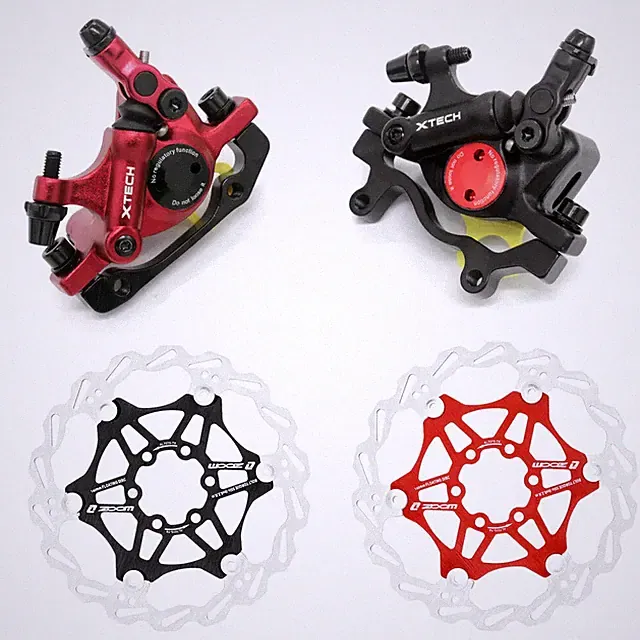 MTB Bike Brake Caliper Rotors Bicycle Parts Hydraulic Piston Two-way Disc