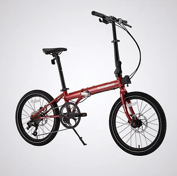 ROCKBROS SVK 20"Folding Bike 9Speed Steel Frame Disc Brake Adjustable Bar & Seat