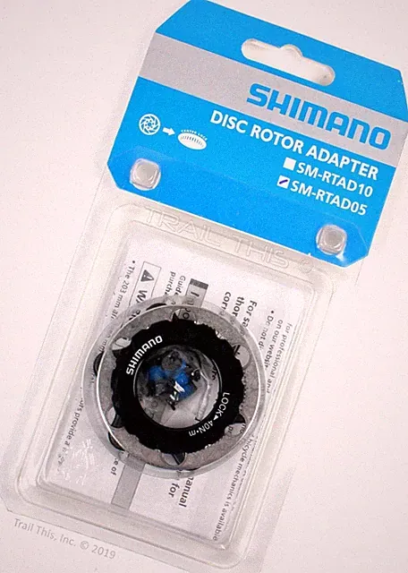Shimano SM-RTAD05 Centerlock to 6-Bolt Bike Disc Brake Rotor Mount Adapter Kit