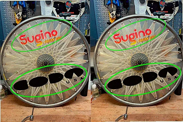 Sugino Tension Disc Coda USA X1 wheel decal set stickers sticker ステッ